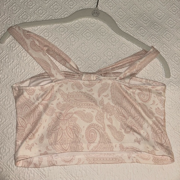 SHEIN multicolor Paisley print peakaboo halter top size MEDIUM - Picture 5 of 5